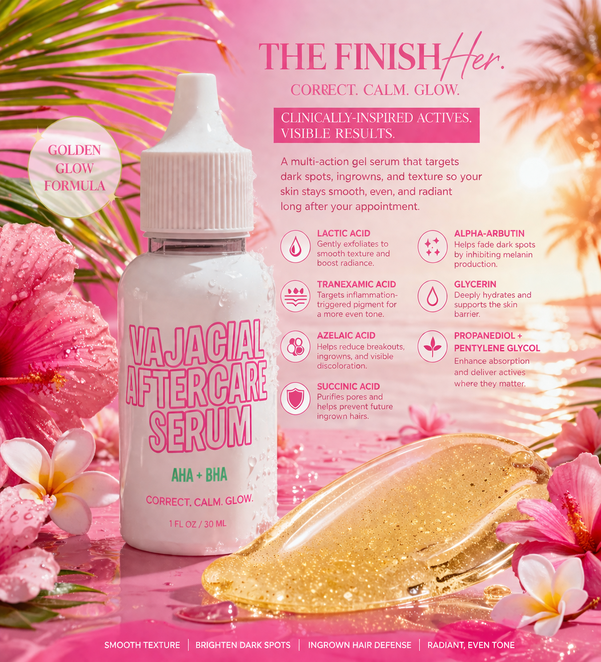 The FinisHER: Vajacial Aftercare Serum (Pack of 10)