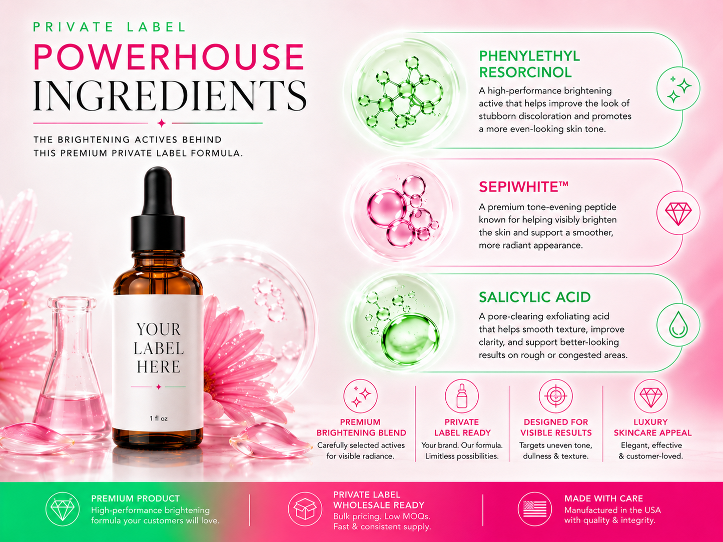 Body Bright Oil Serum: Private Label