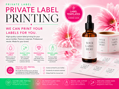 Body Bright Oil Serum: Private Label